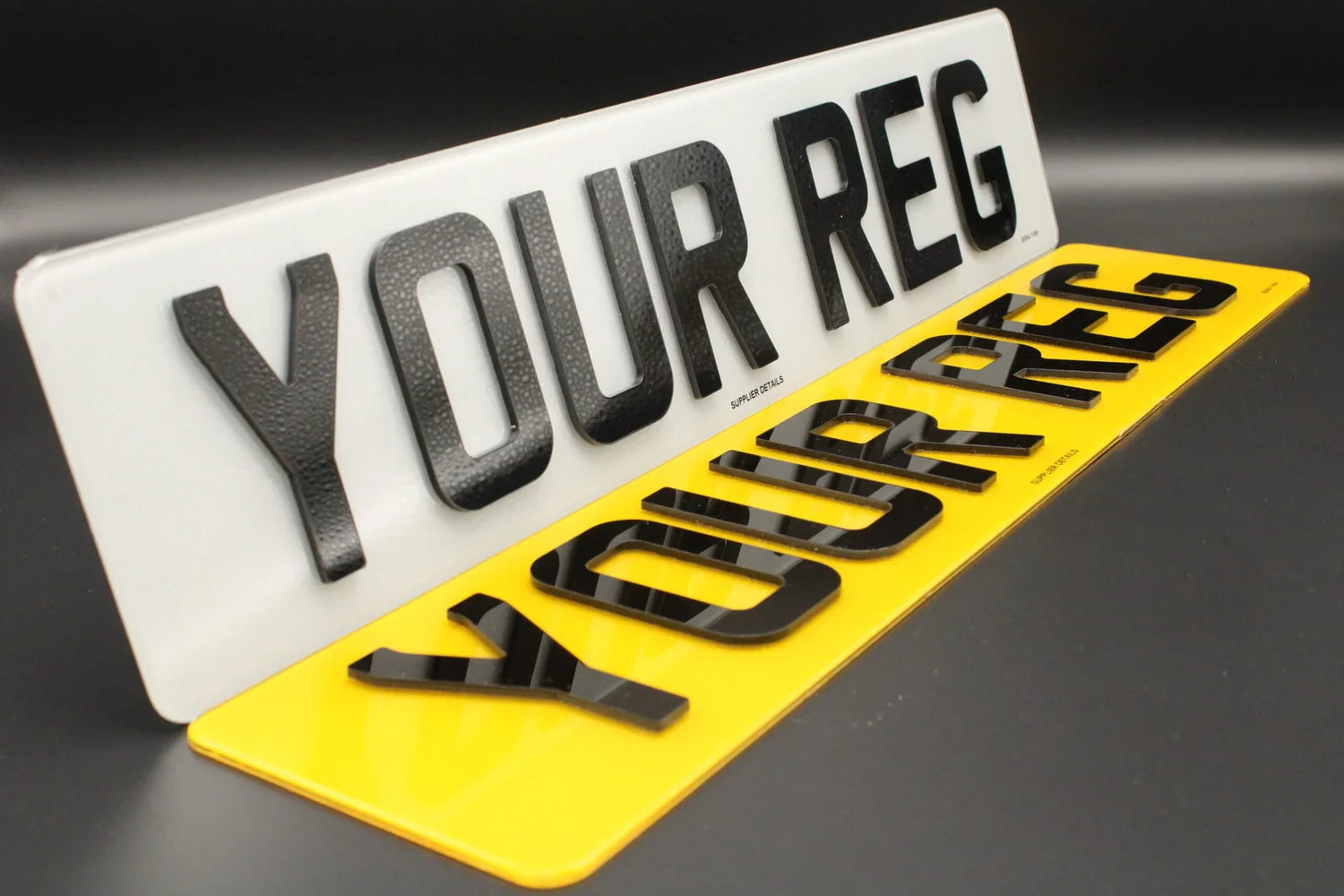 4D Acrylic Reg Plates